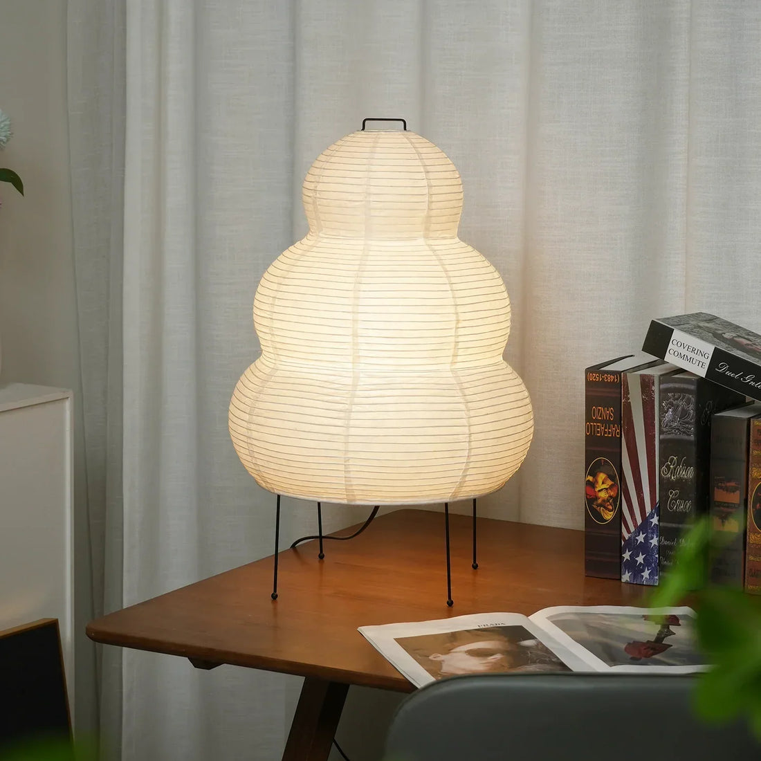 Oruva Paper Column Table Lamp