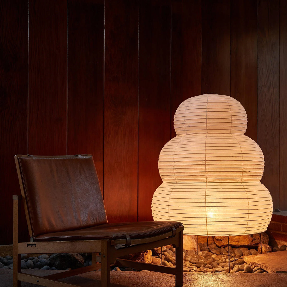 Oruva Paper Column Table Lamp