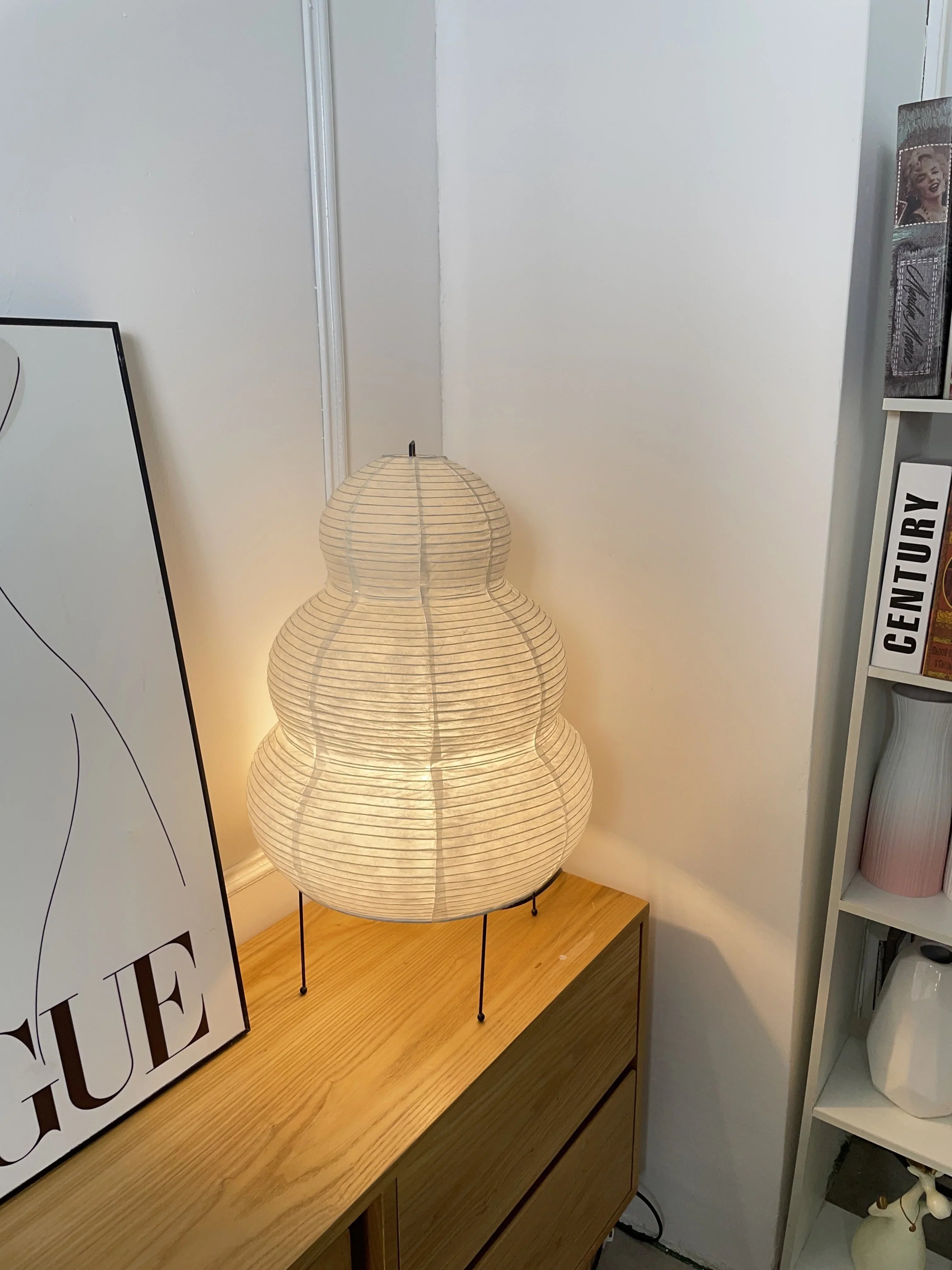 Oruva Paper Column Table Lamp