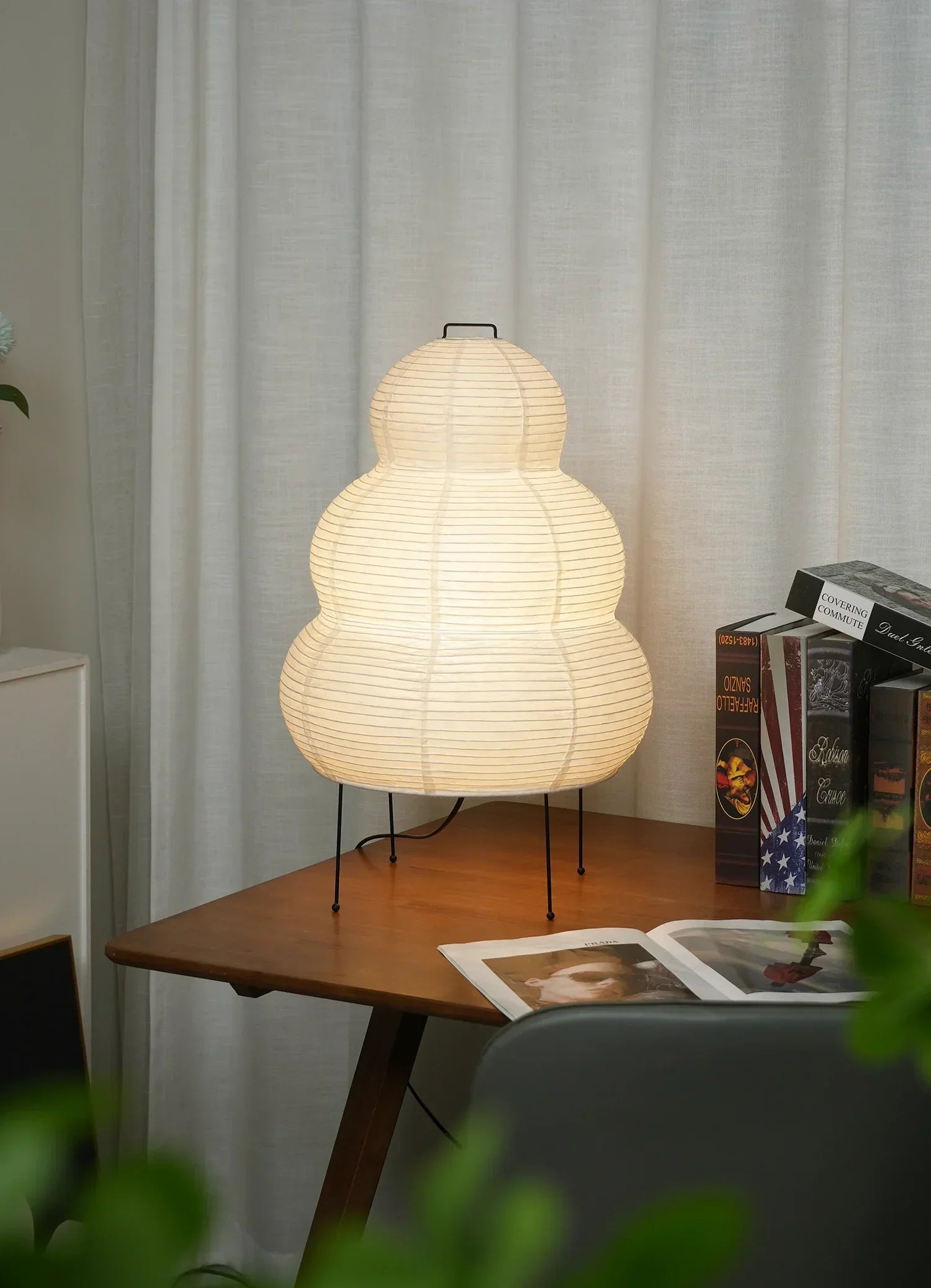 Oruva Paper Column Table Lamp