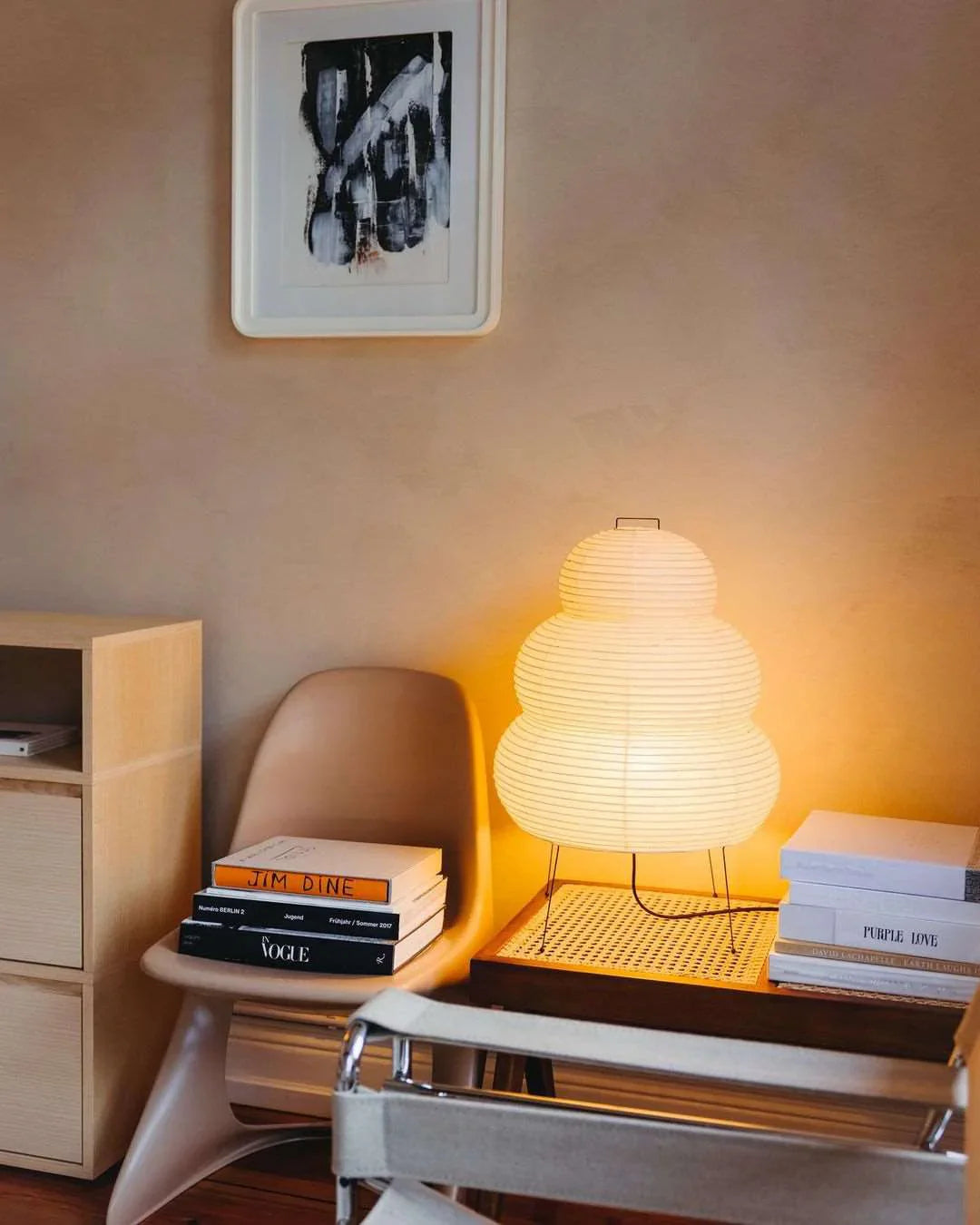 Oruva Paper Column Table Lamp