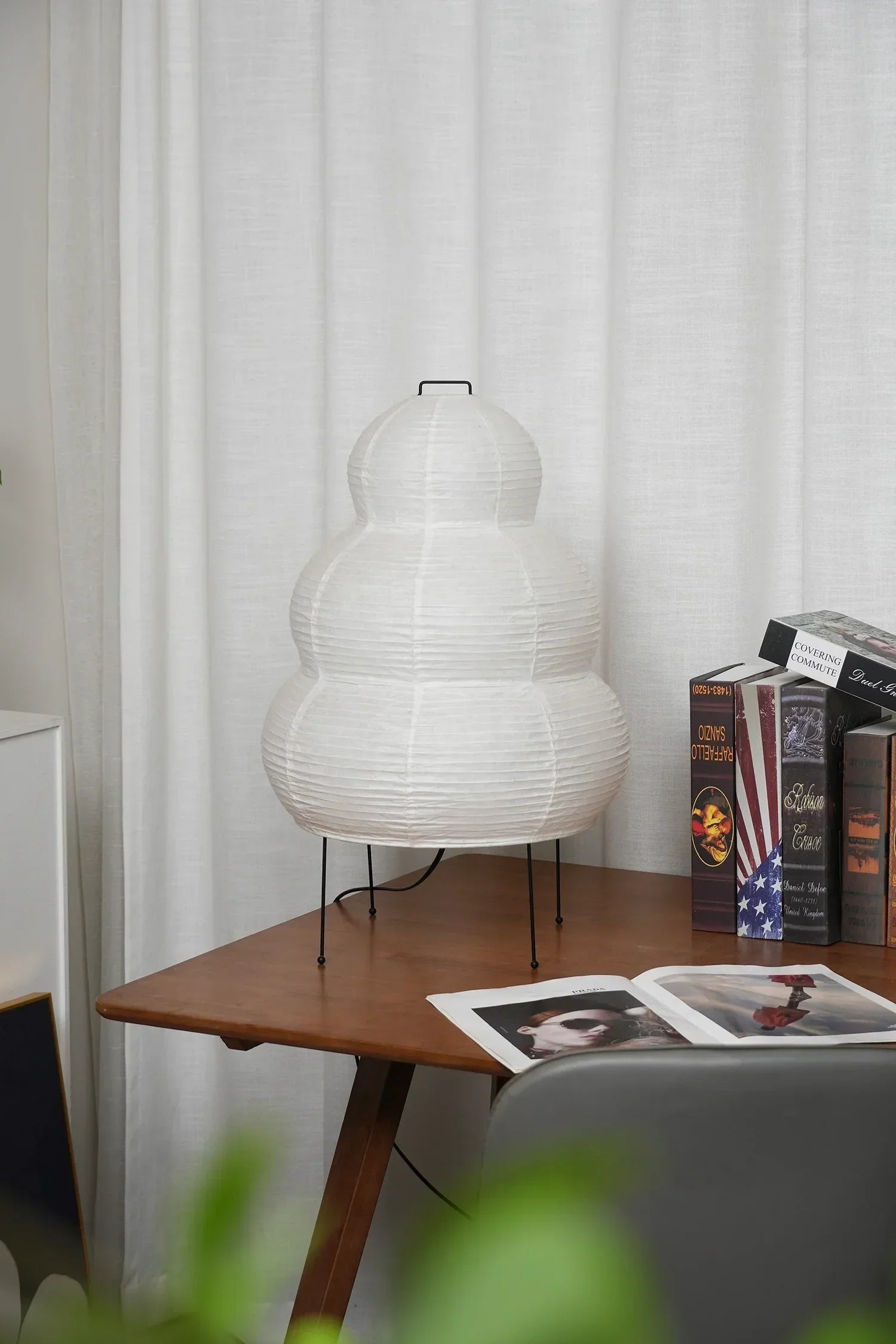 Oruva Paper Column Table Lamp