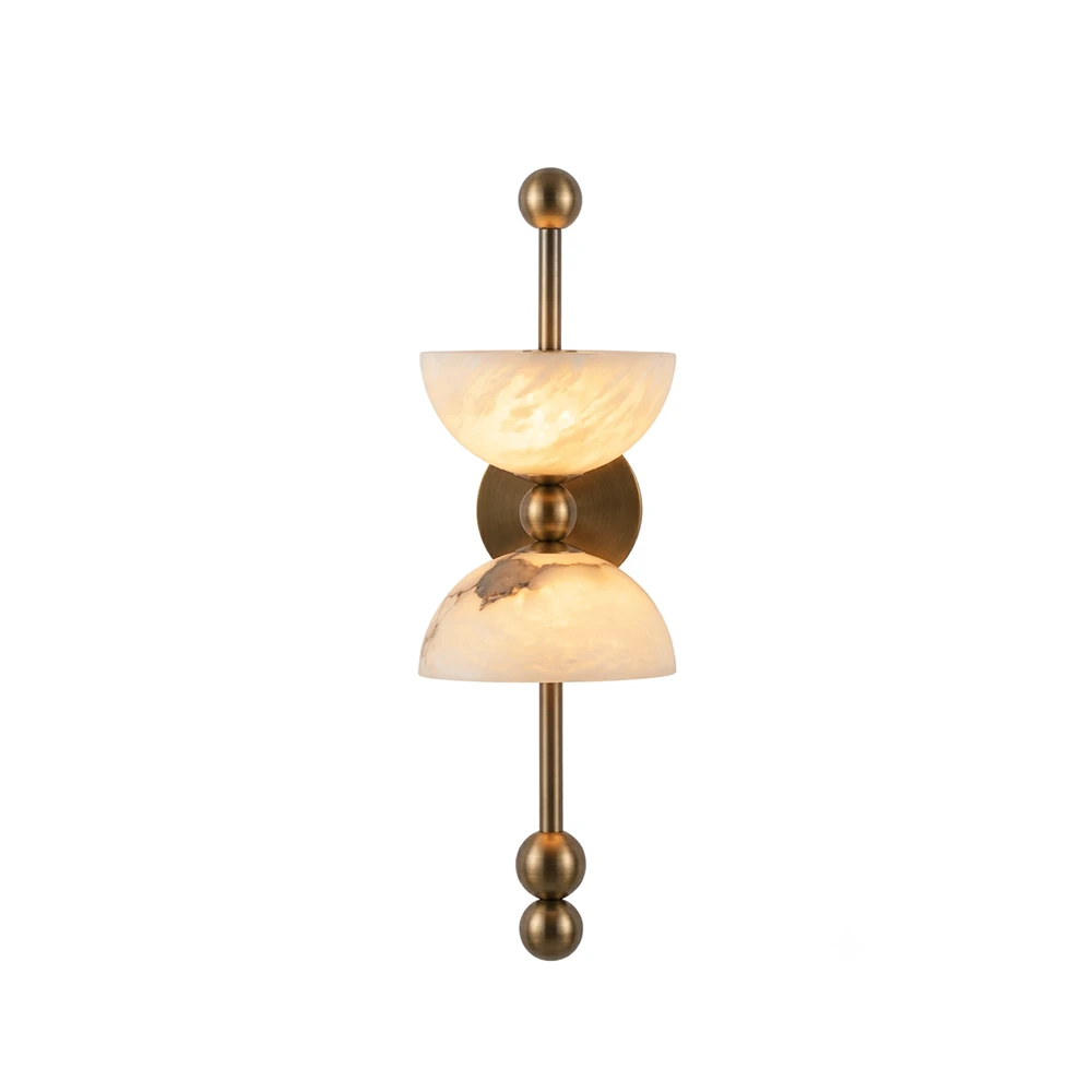 Alabaster Dual Wall Sconce