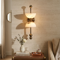 Alabaster Dual Wall Sconce
