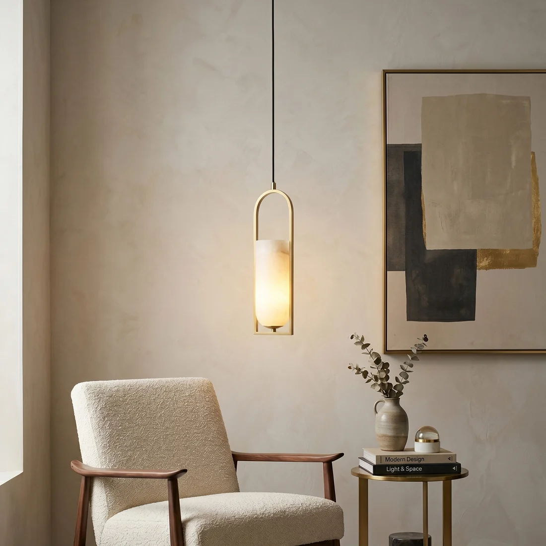 Alabaster Melange Pendant Light