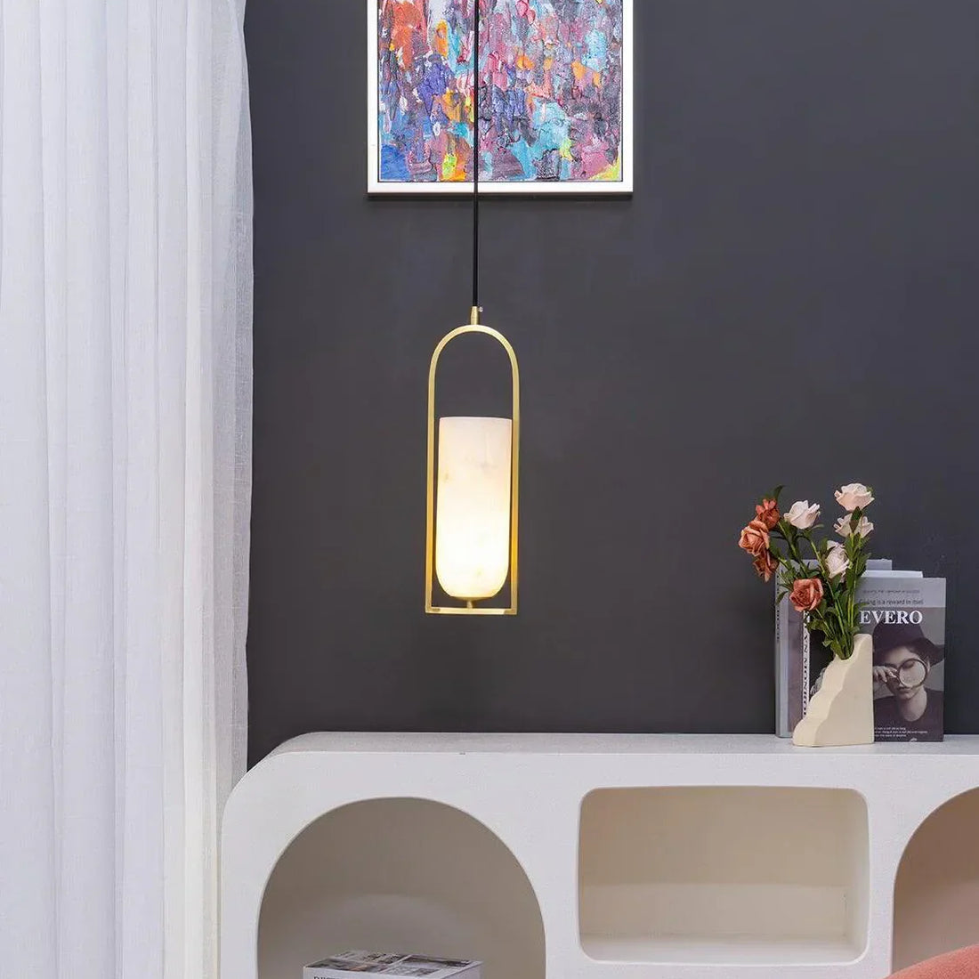 Alabaster Melange Pendant Light
