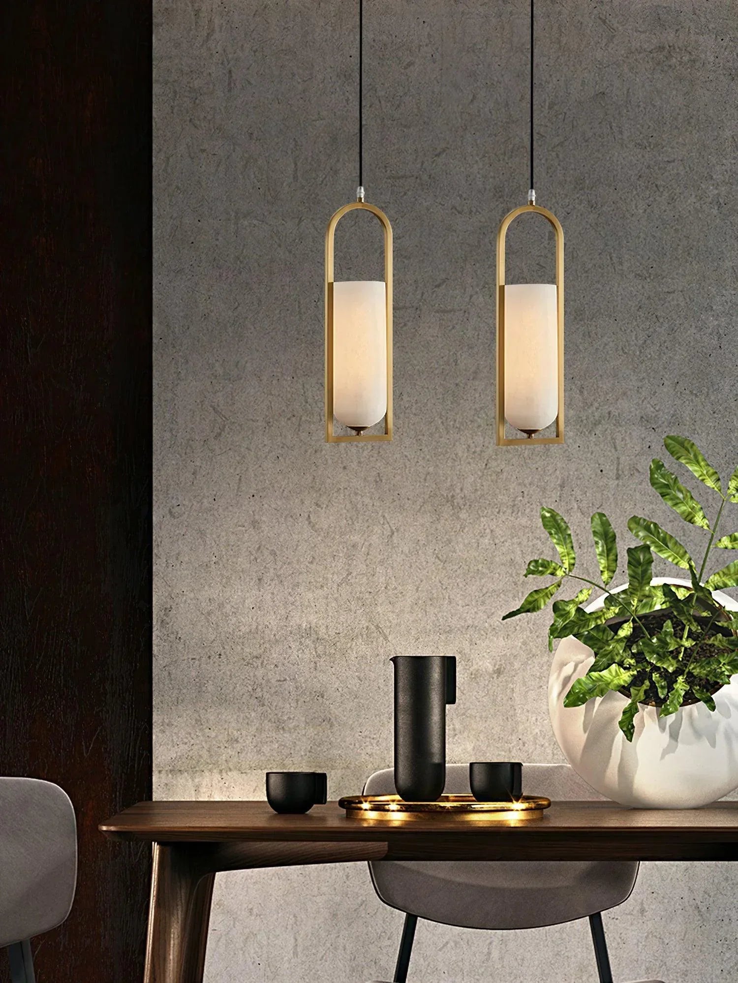 Alabaster Melange Pendant Light