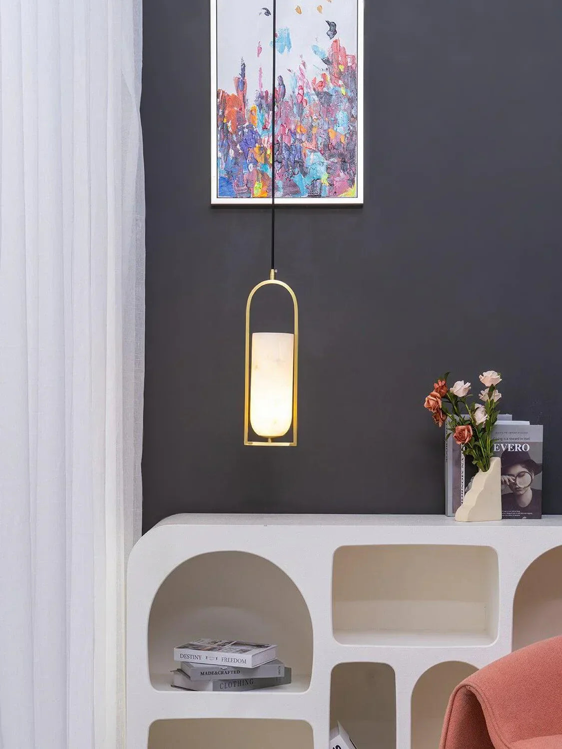 Alabaster Melange Pendant Light