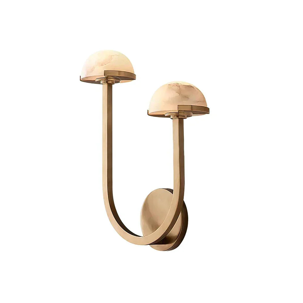 Mushroom Alabaster Wall Sconce