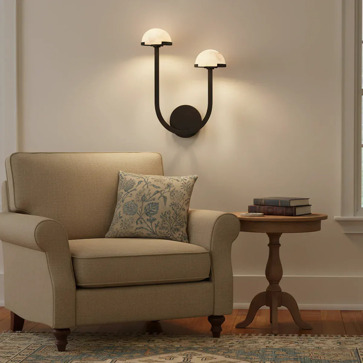 Mushroom Alabaster Wall Sconce