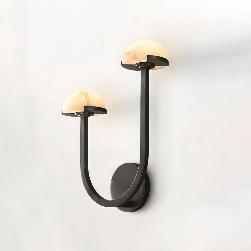 Mushroom Alabaster Wall Sconce