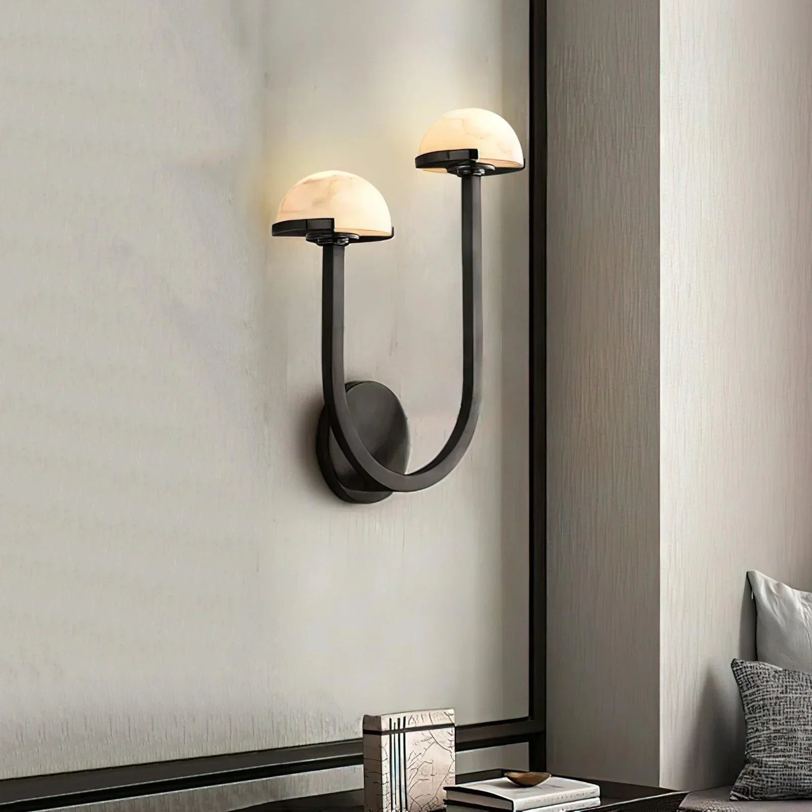 Mushroom Alabaster Wall Sconce