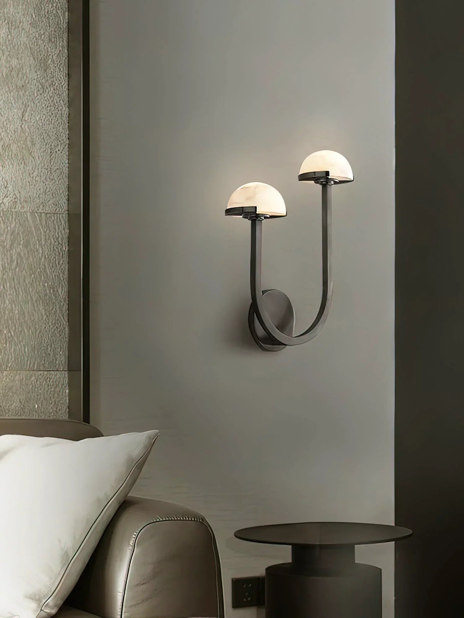 Mushroom Alabaster Wall Sconce