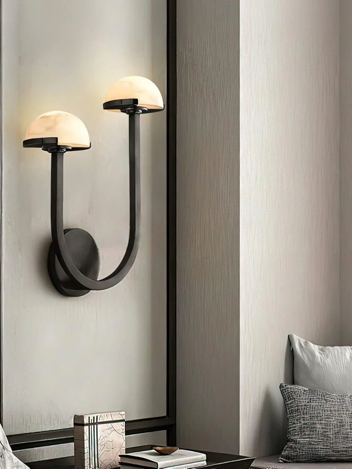 Mushroom Alabaster Wall Sconce