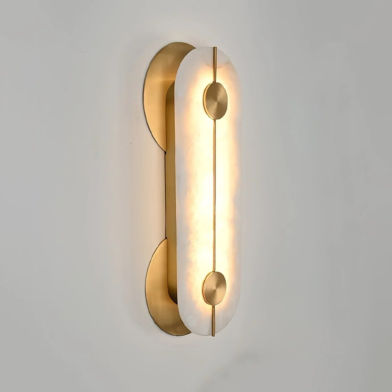 Alabaster Obvara Oval Wall Light