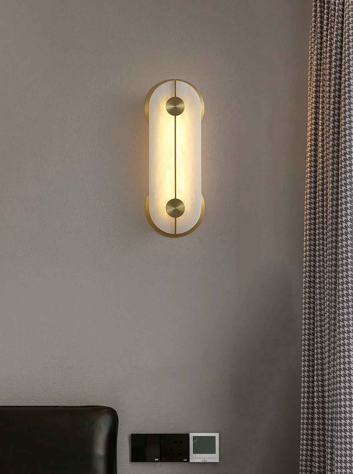 Alabaster Obvara Oval Wall Light