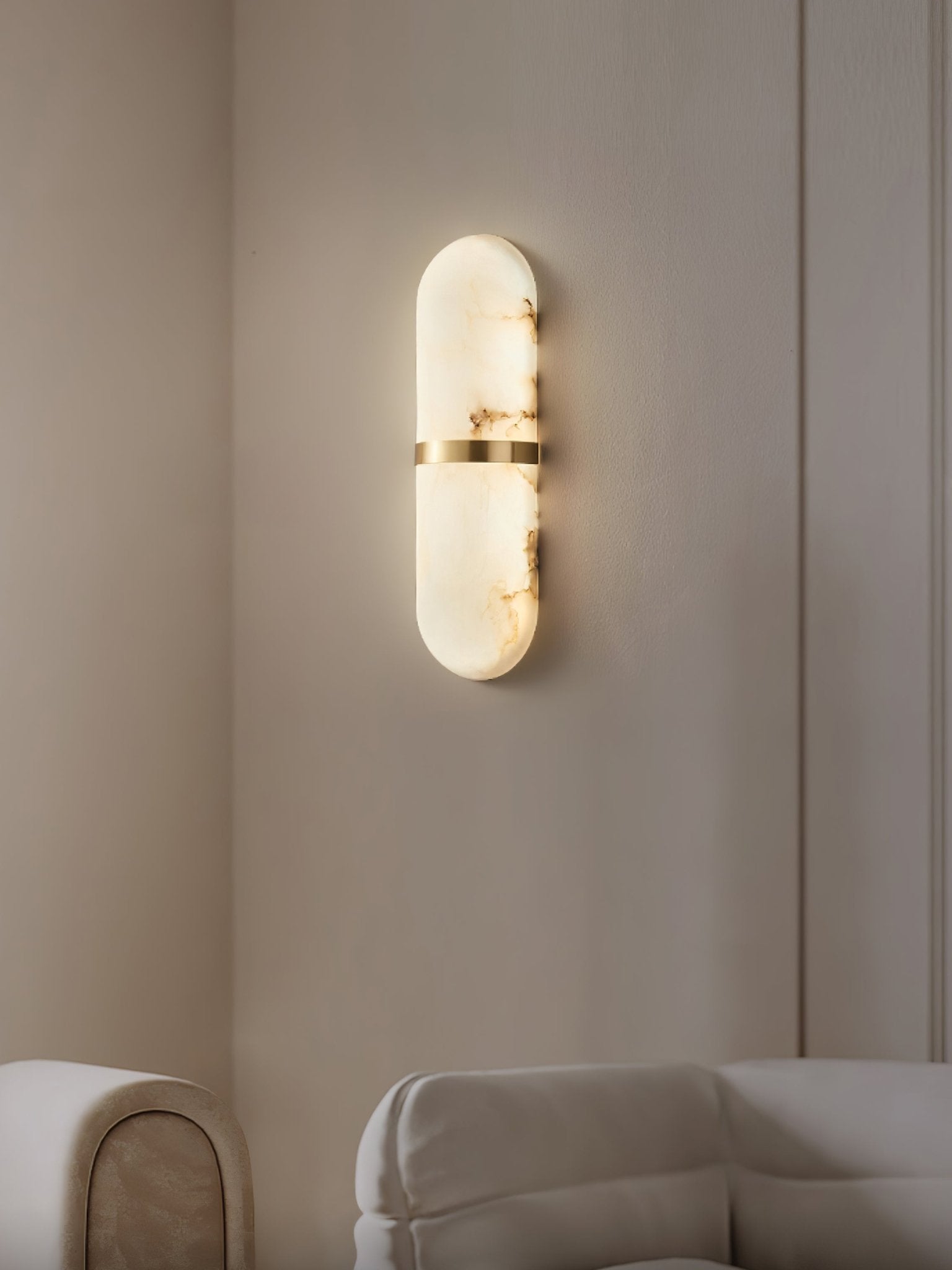 Alabaster Pill Wall Sconce