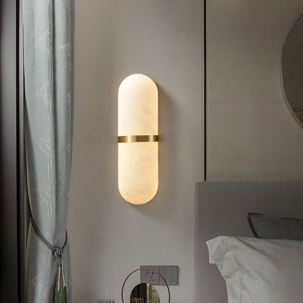 Alabaster Pill Wall Sconce
