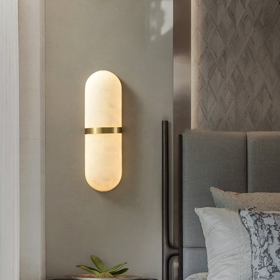 Alabaster Pill Wall Sconce