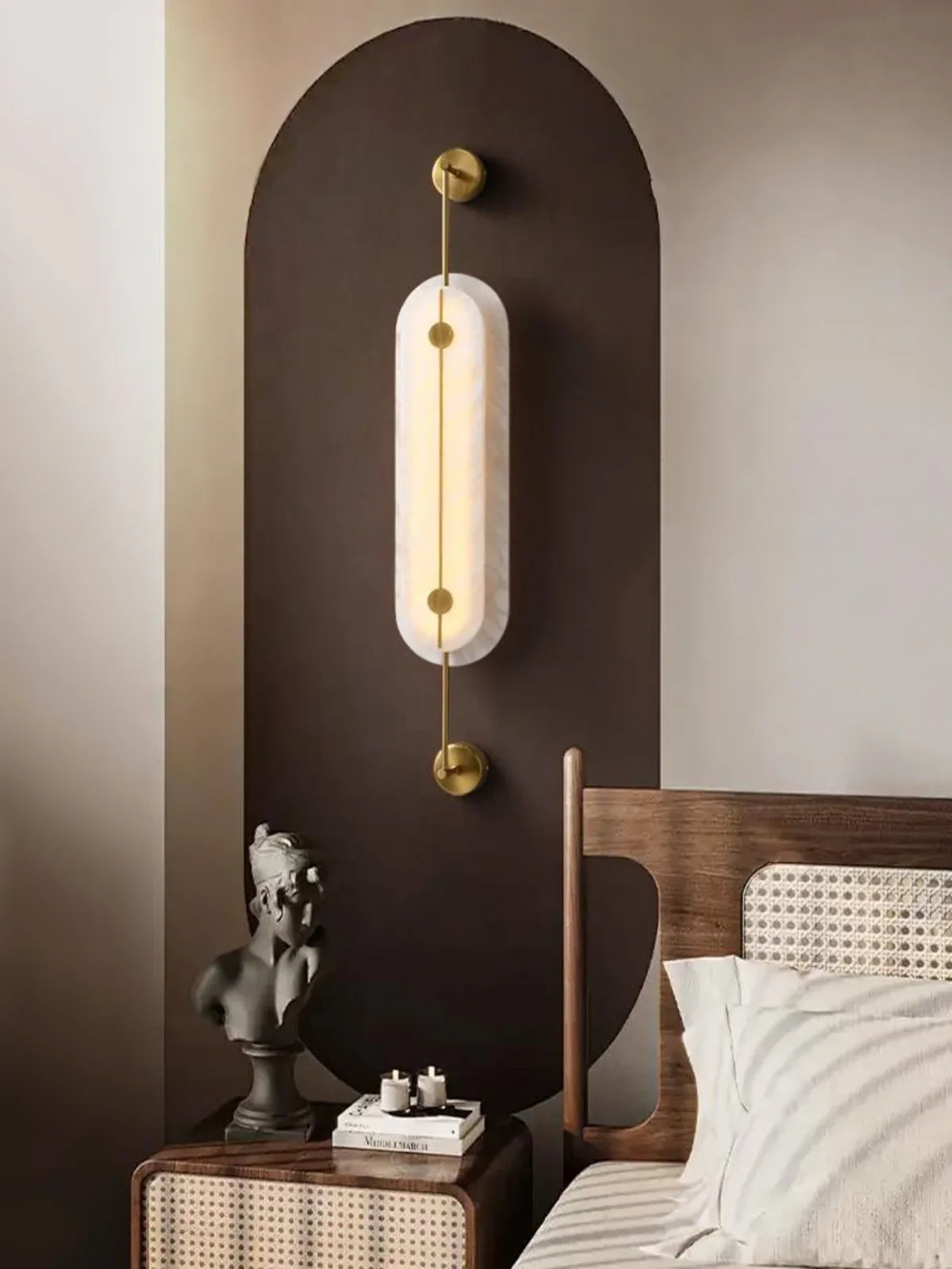 Solvane Alabaster Wall Sconce