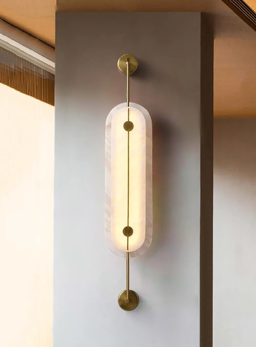 Solvane Alabaster Wall Sconce
