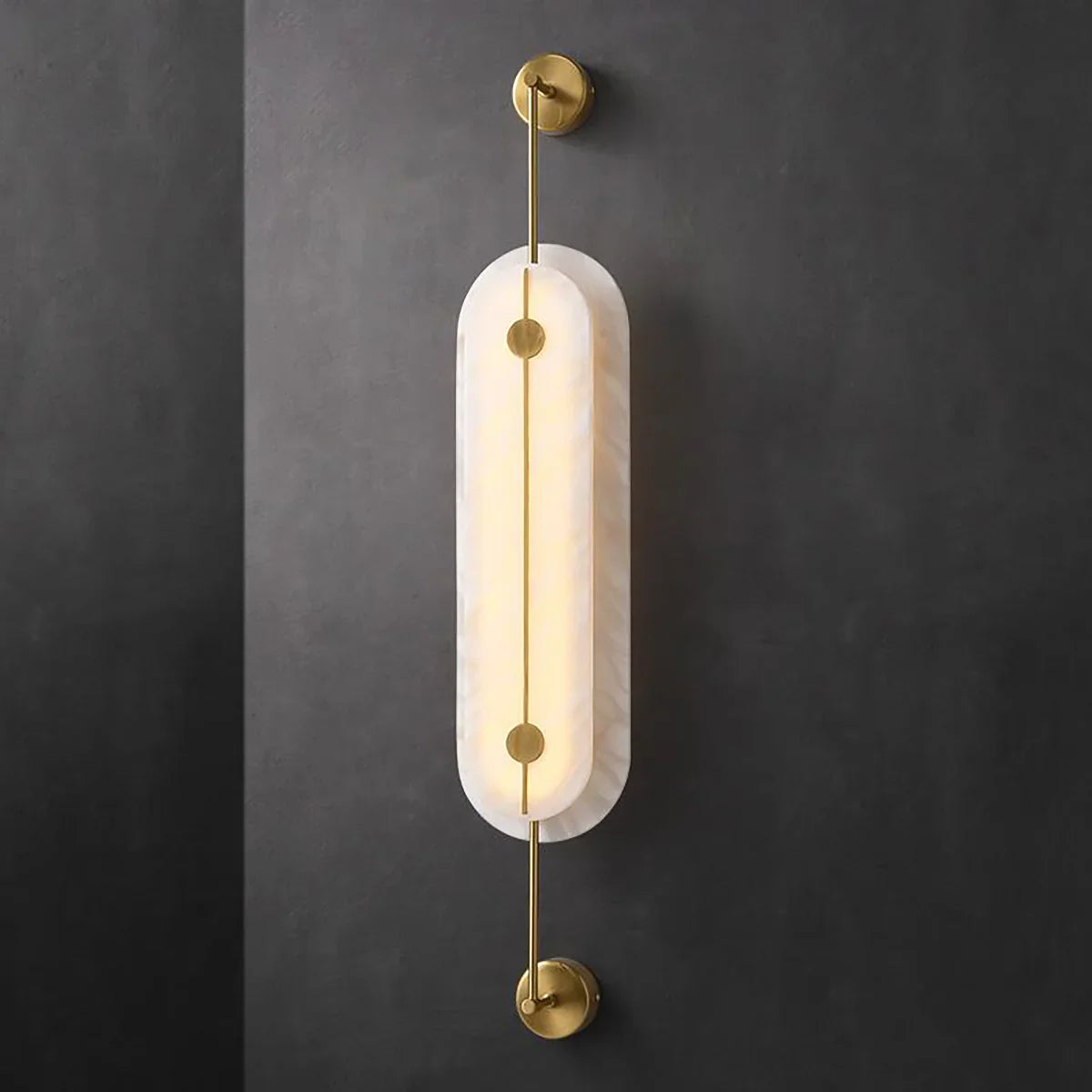 Solvane Alabaster Wall Sconce