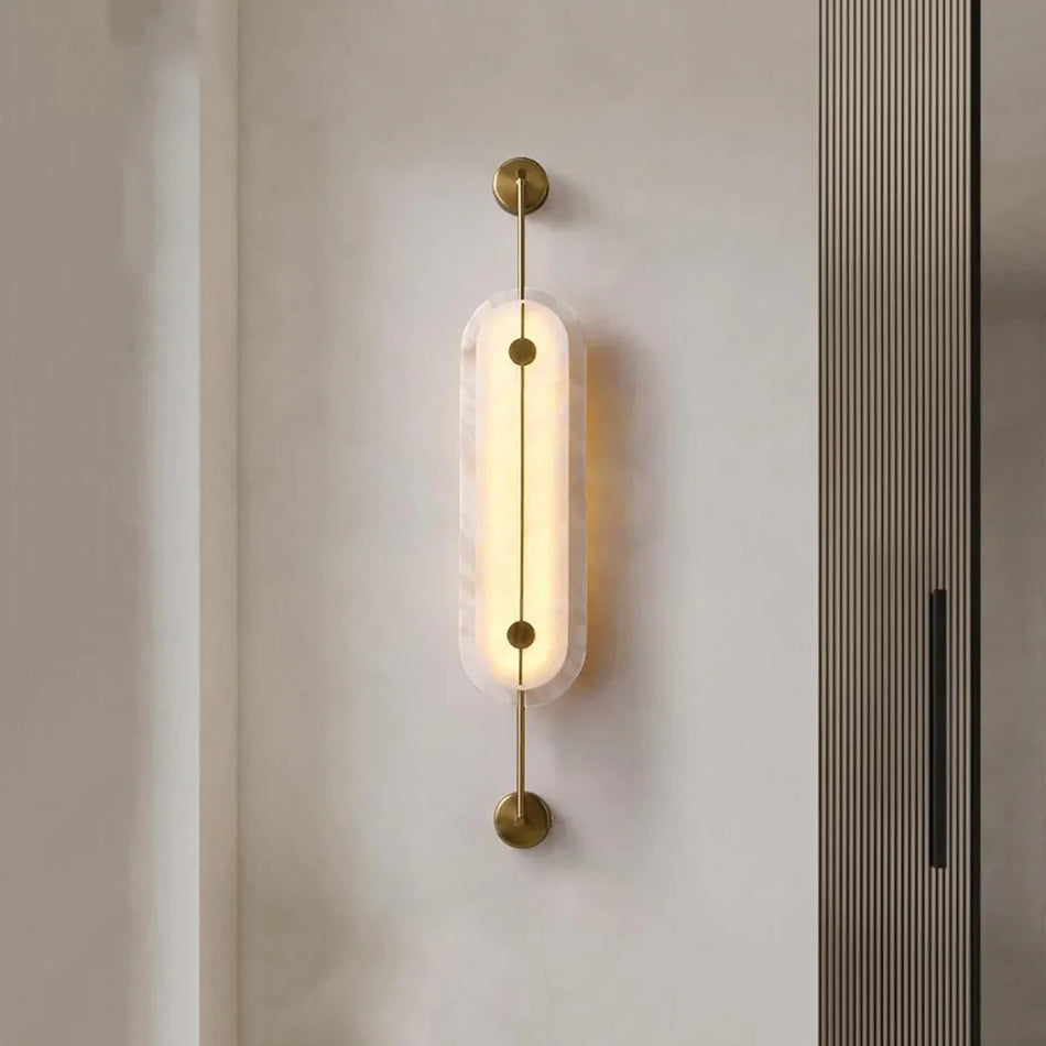 Solvane Alabaster Wall Sconce