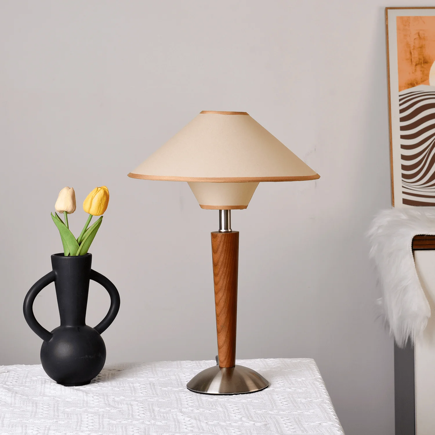 Alderwing Wood Table Lamp