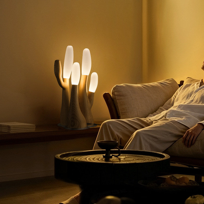 Arboris Sculptural Wood Table Lamp