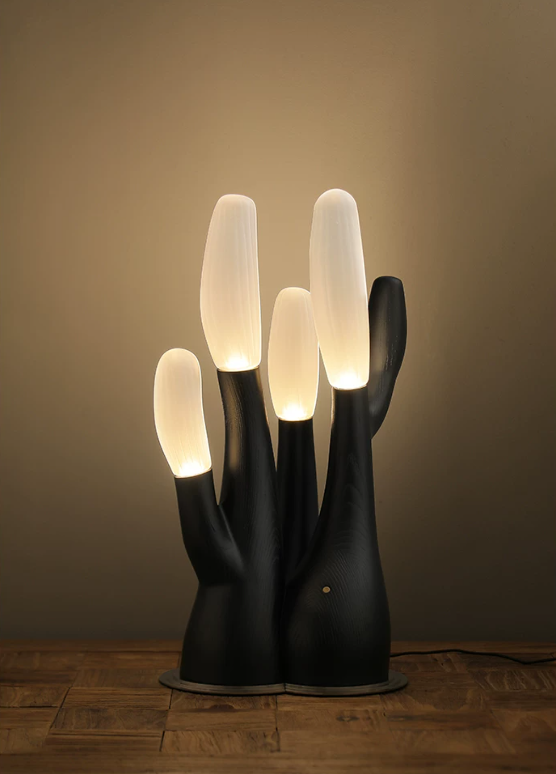 Arboris Sculptural Wood Table Lamp