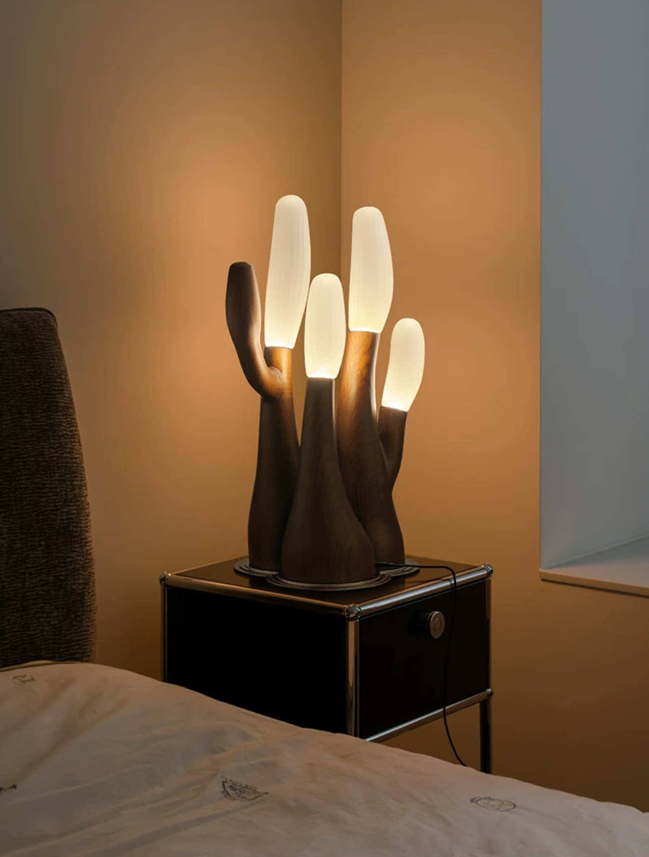 Arboris Sculptural Wood Table Lamp