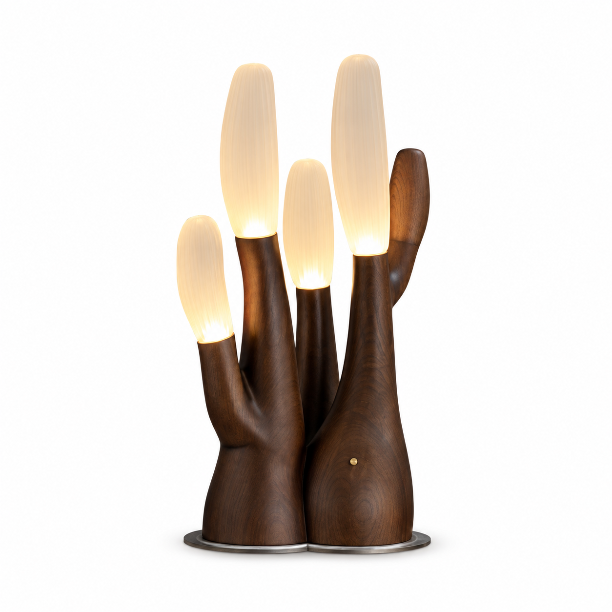 Arboris Sculptural Wood Table Lamp