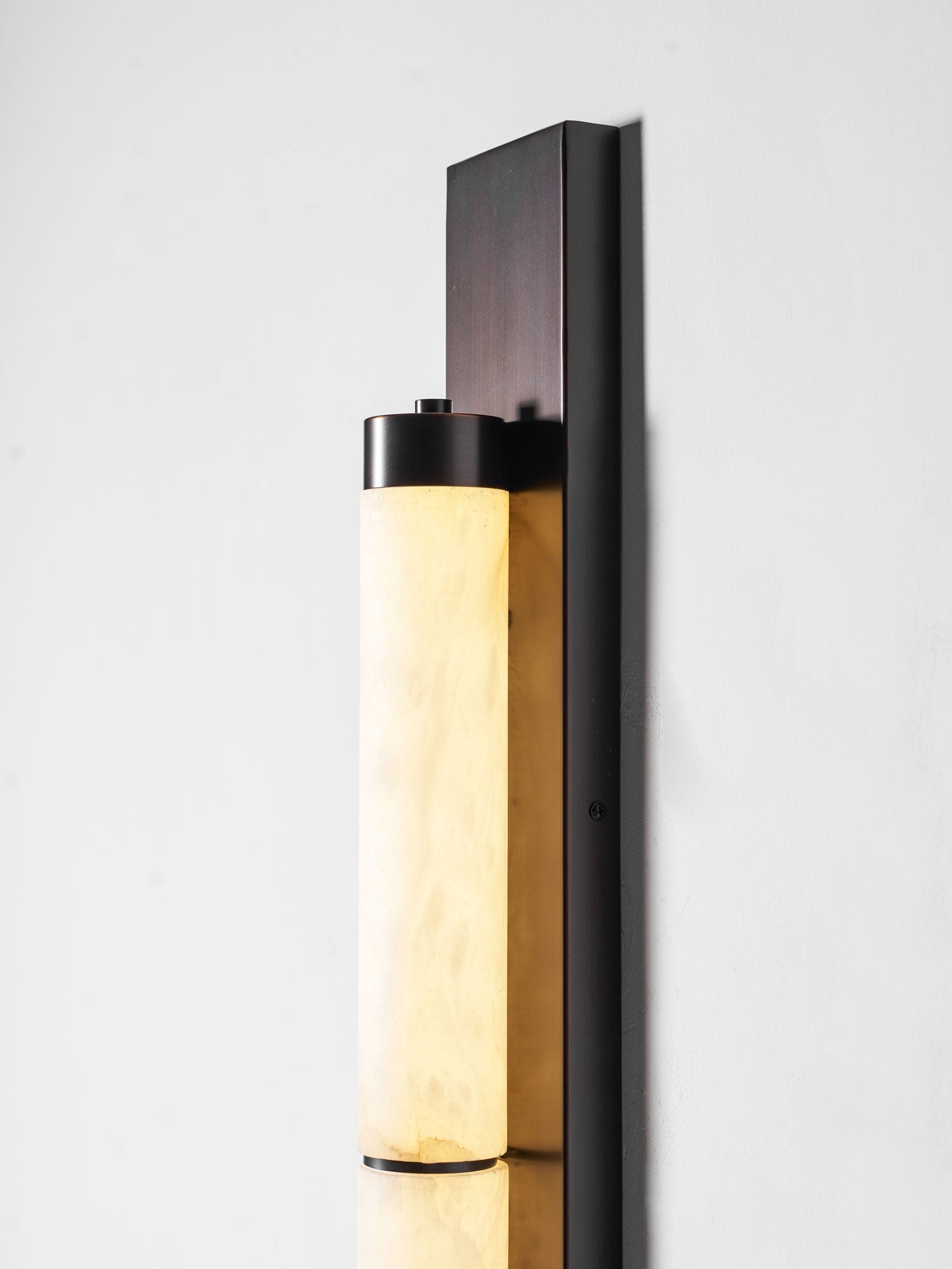 Arden Spanish Alabaster Column Sconce