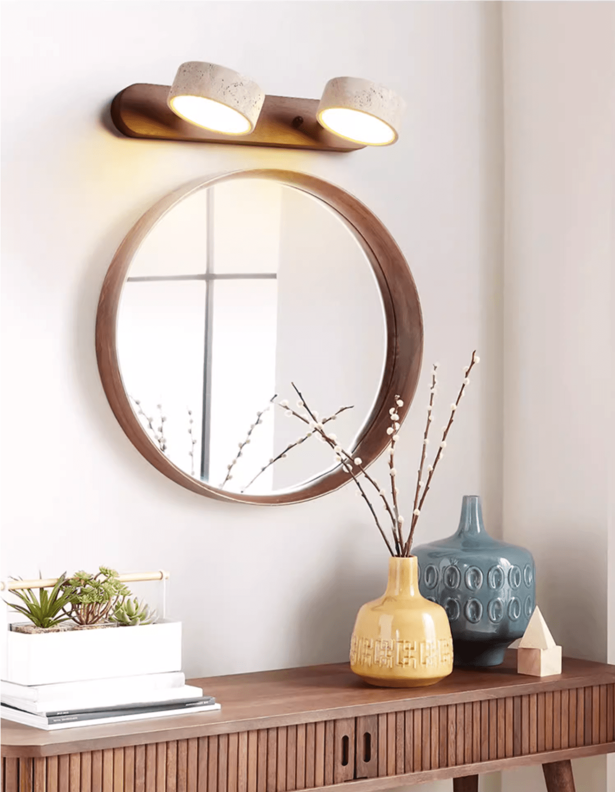 Arden Travertin Linear Wandleuchte