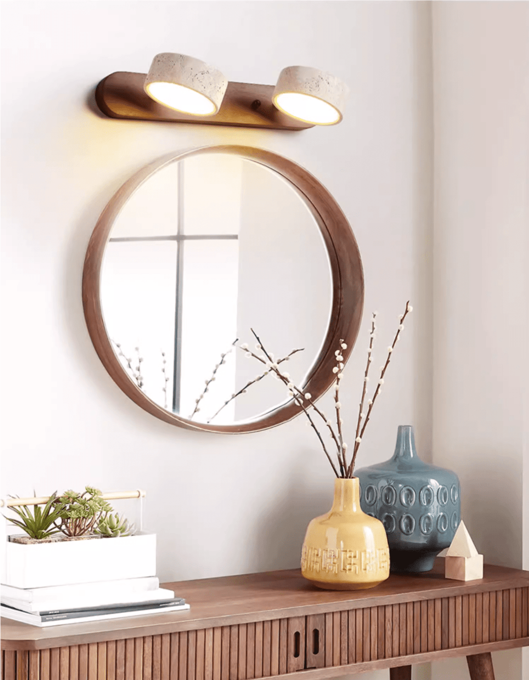 Arden Travertin Linear Wandleuchte