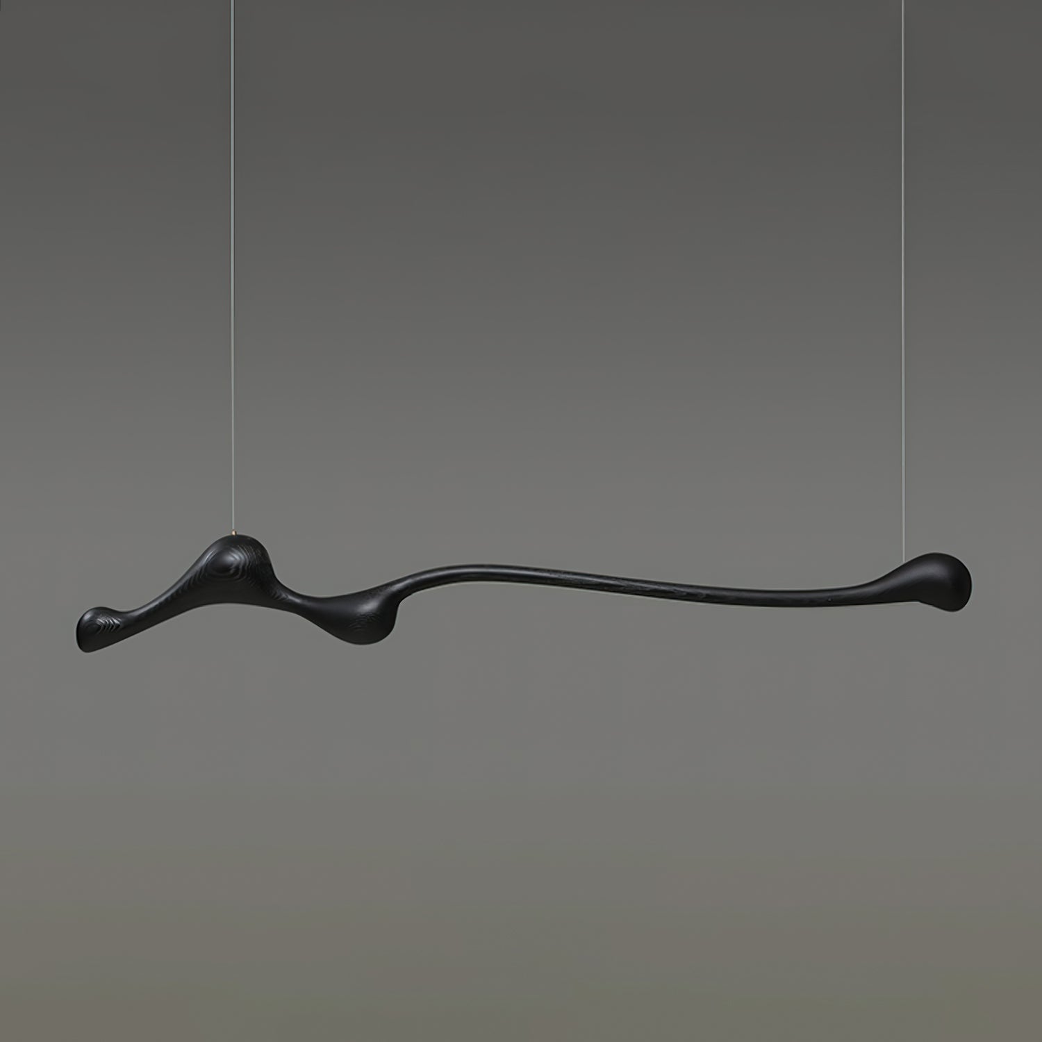 Ardena Sculpted Wood Linear Pendant Lamp