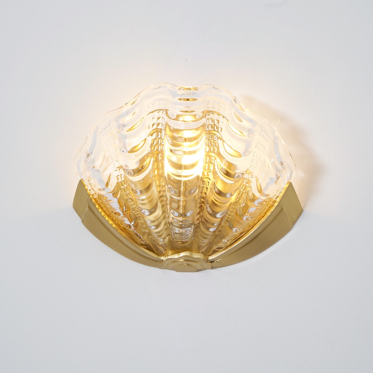 Art Deco Scallop Wall Sconce