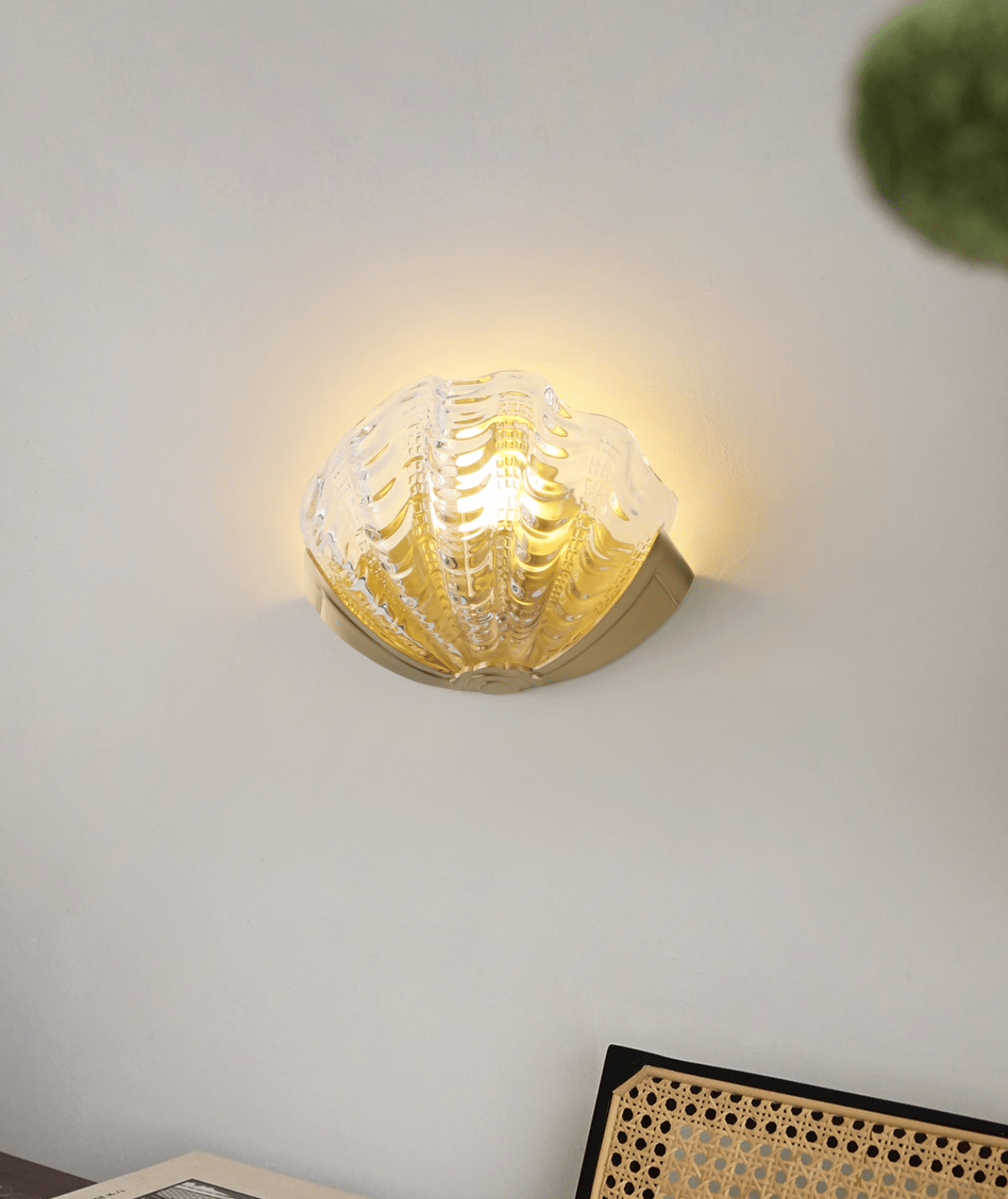 Art Deco Scallop Wall Sconce