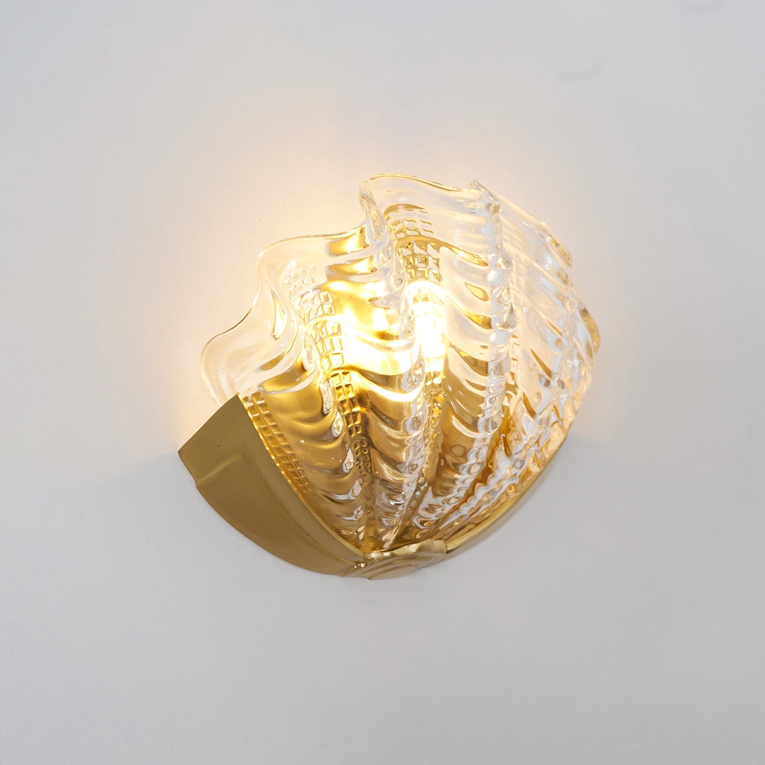 Art Deco Scallop Wall Sconce