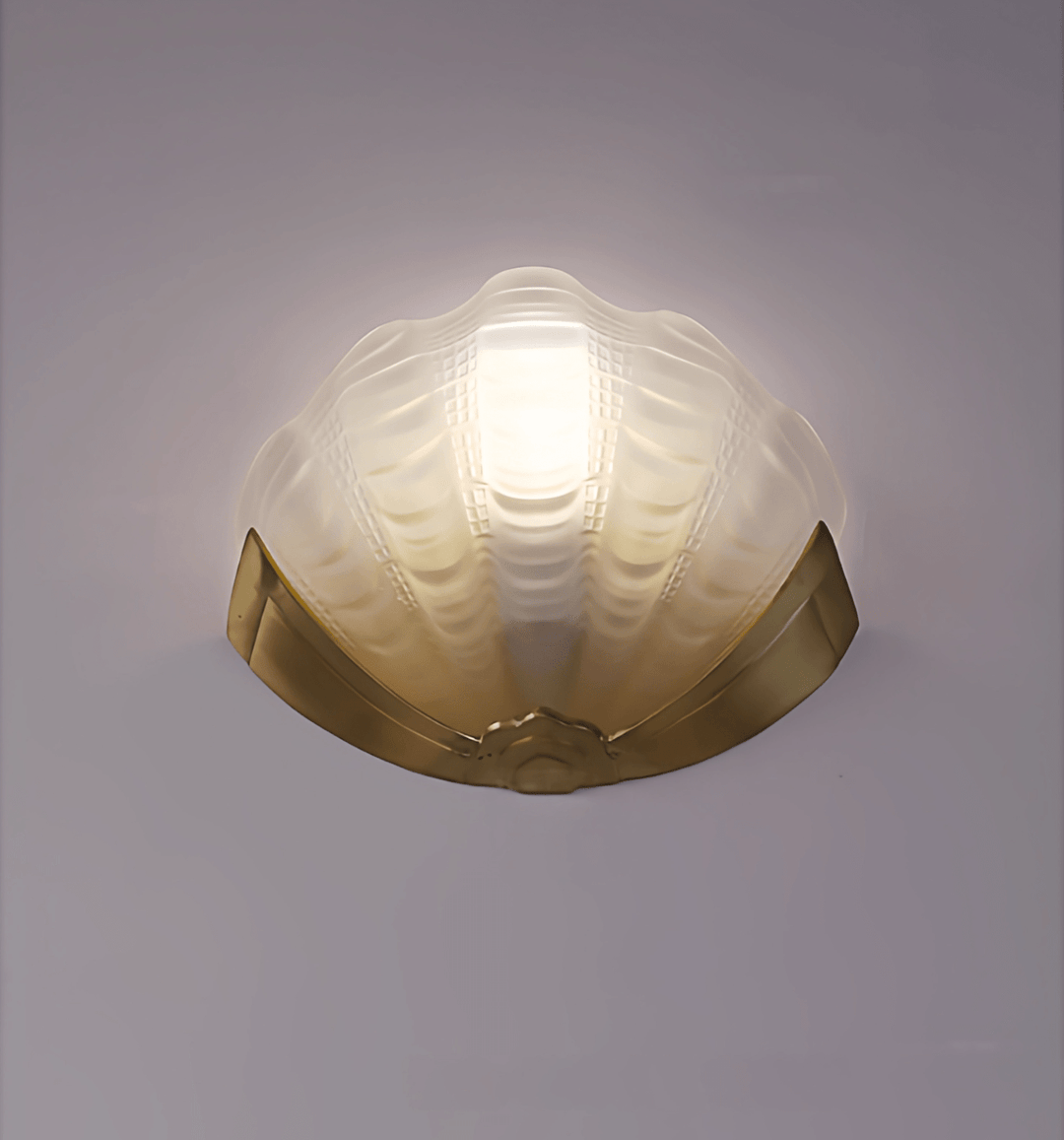Art Deco Scallop Wall Sconce