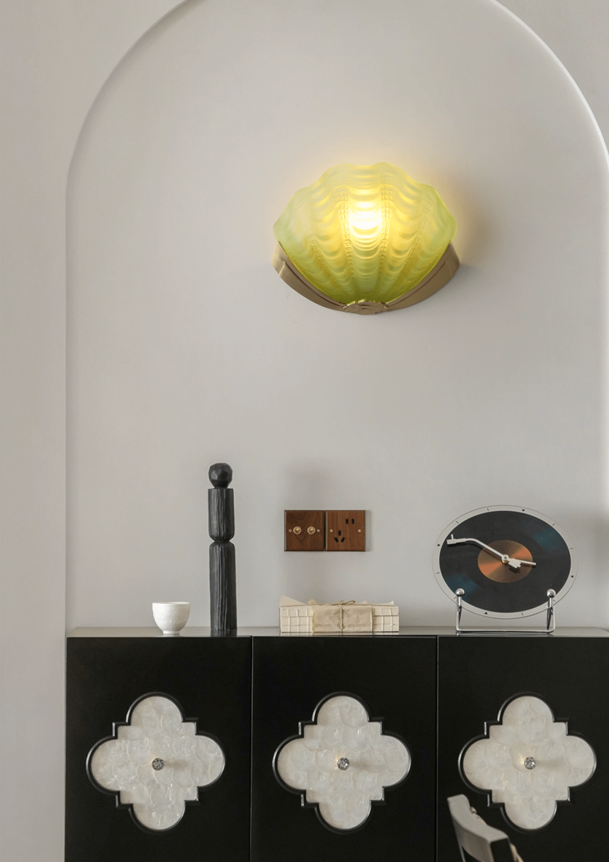 Art Deco Scallop Wall Sconce