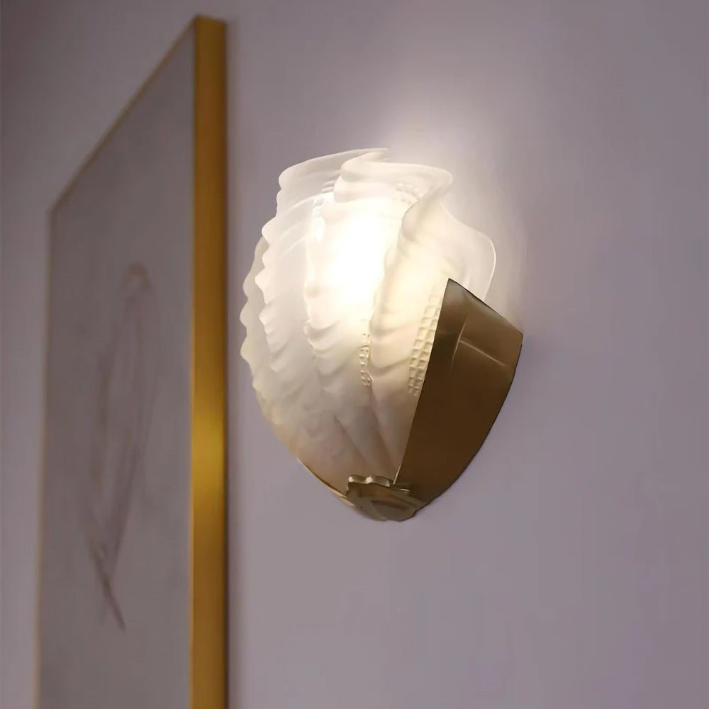 Art Deco Scallop Wall Sconce