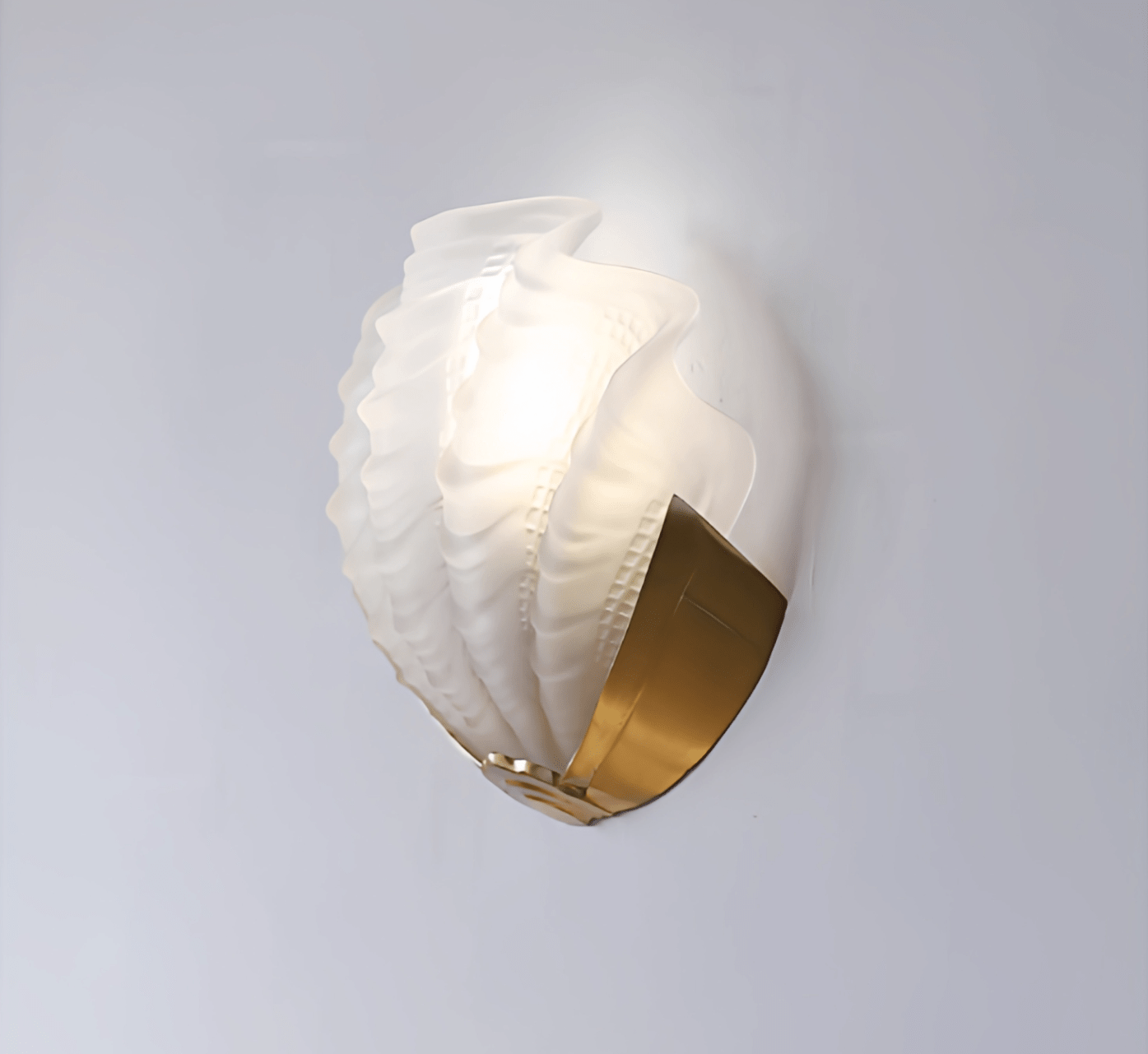 Art Deco Scallop Wall Sconce