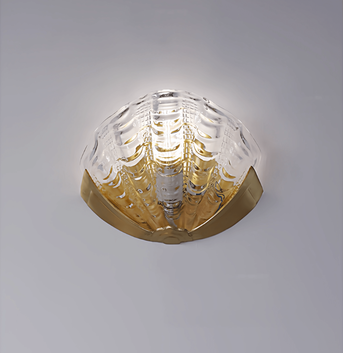 Art Deco Scallop Wall Sconce