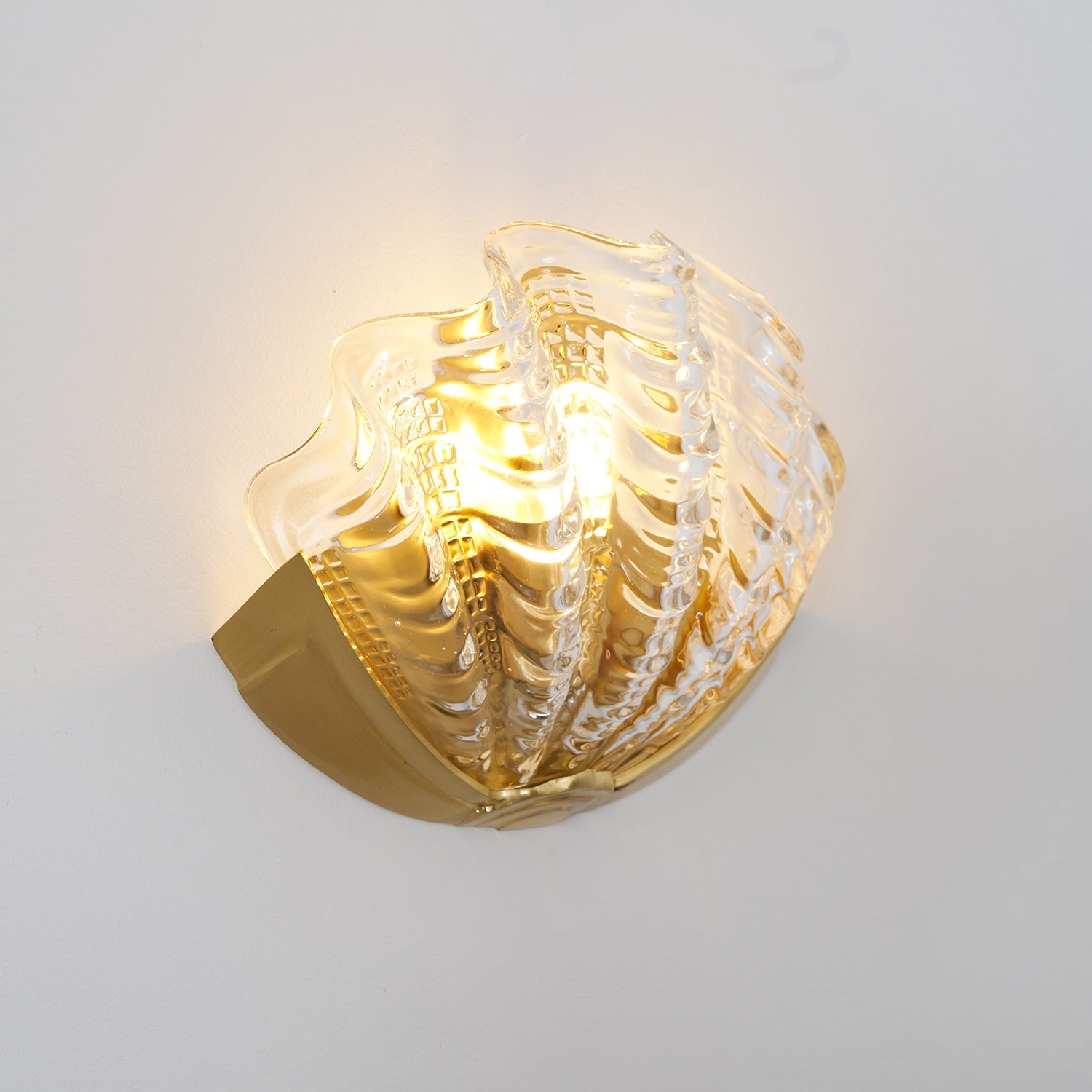 Art Deco Scallop Wall Sconce