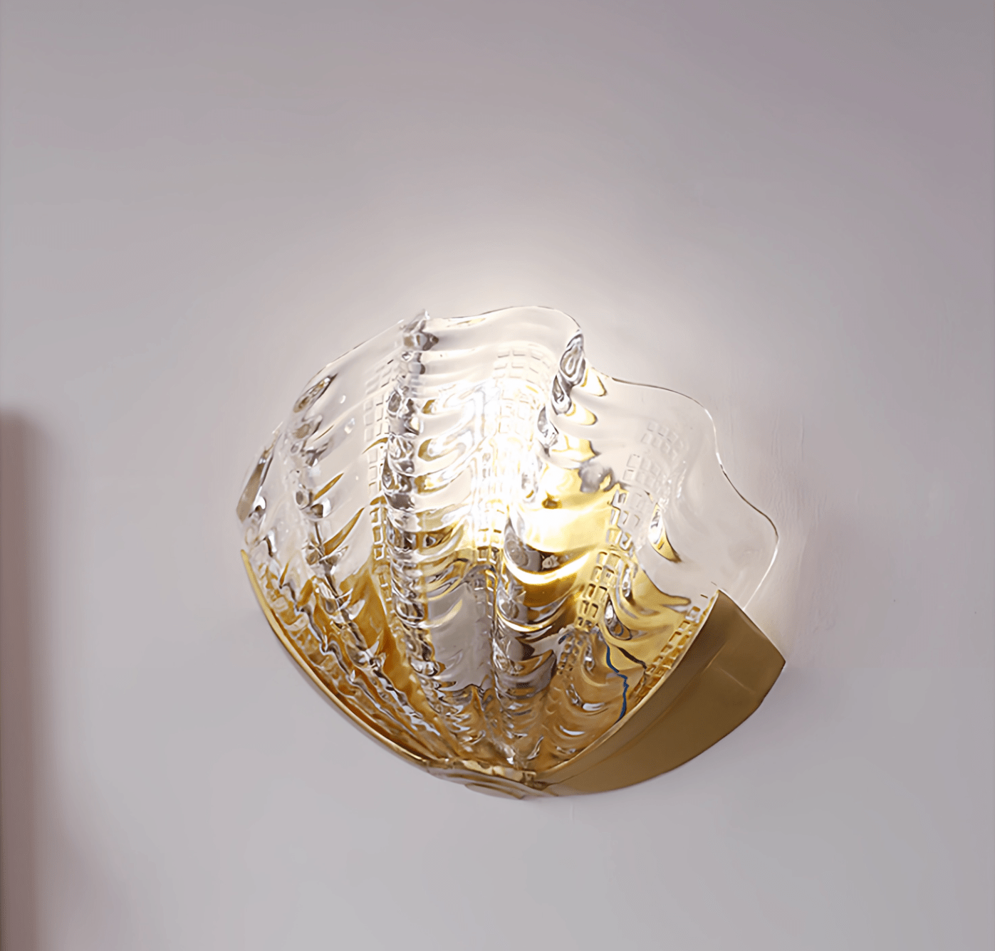 Art Deco Scallop Wall Sconce