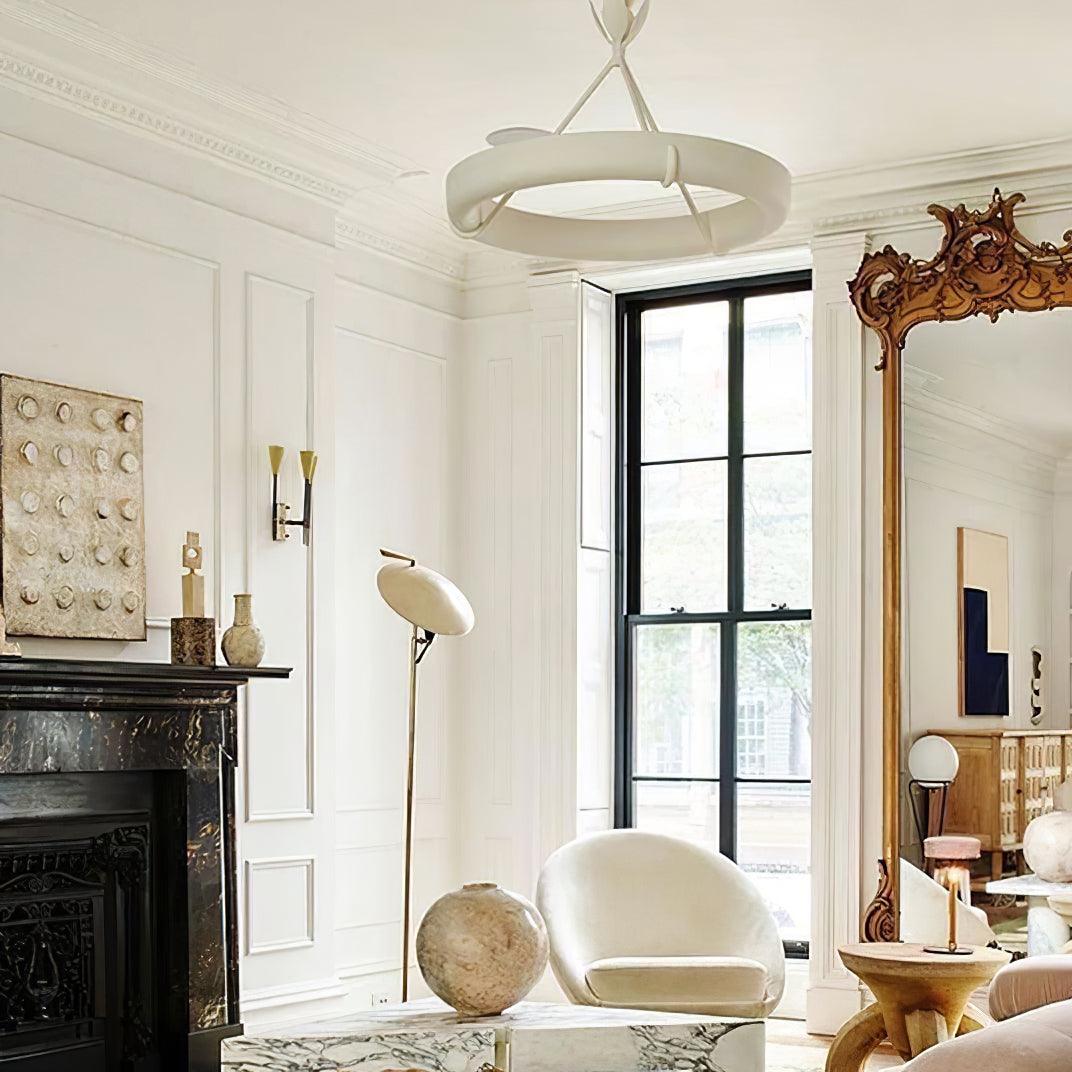 Athena Plaster Ring Chandelier