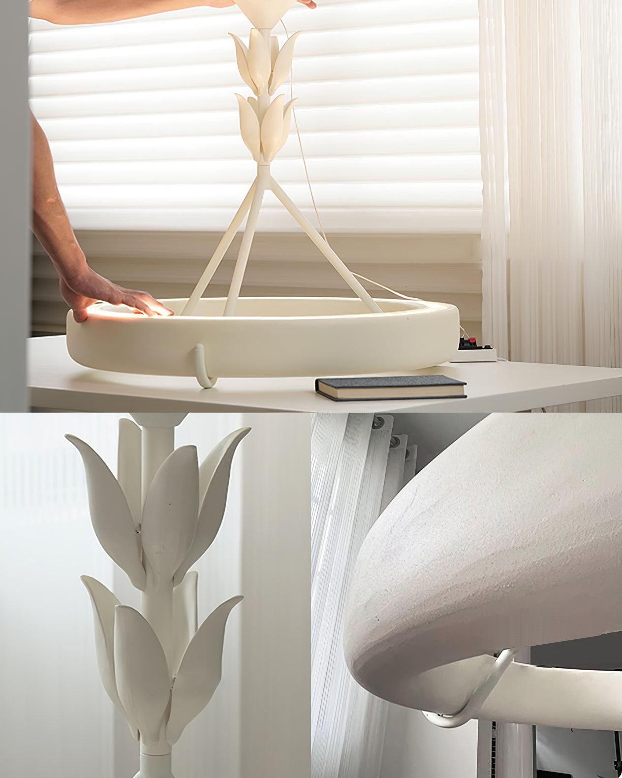 Athena Plaster Ring Chandelier