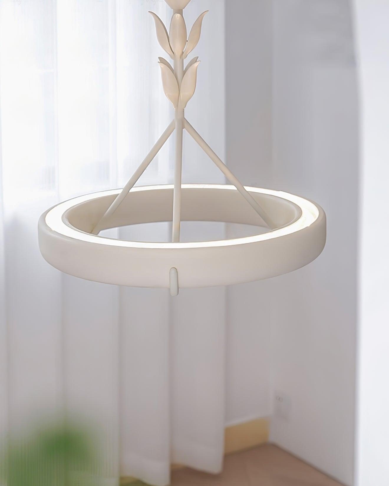 Athena Plaster Ring Chandelier