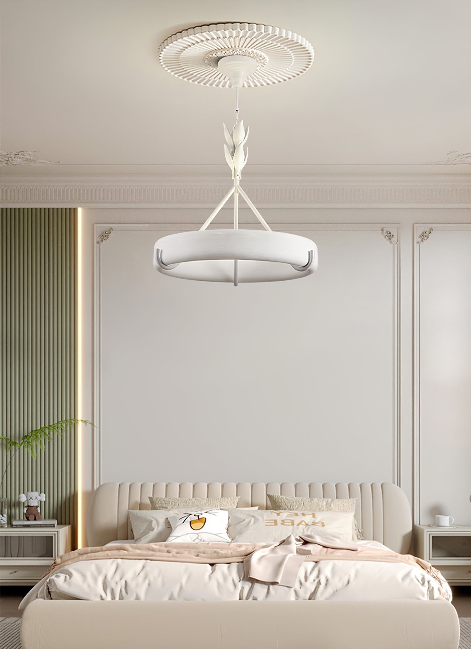 Athena Plaster Ring Chandelier